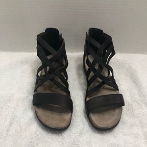 Naot Ankle Strappy Leather Sandals